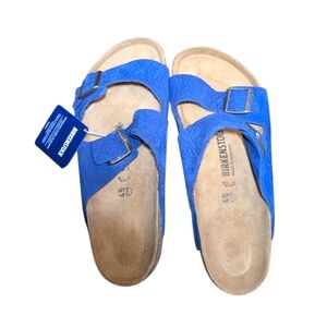 Birkenstock Vibrant Blue Slip-On Sandals
